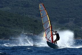 windsurfing water