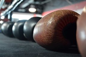 closeup photo of the boxing gloves