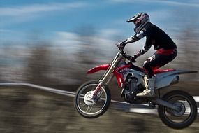 jump motocross athlete
