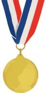 medal gold drawing