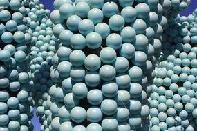 lots of blue little balls