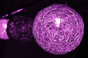 violet decoration ball