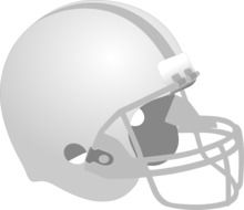 clipart of Gray baseball helmet