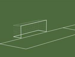 drawn football field layout