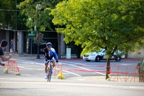 cyclist on the road