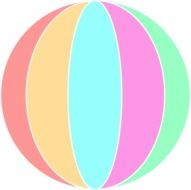 color beach ball drawing