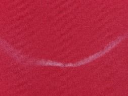 salt print on a red t-shirt