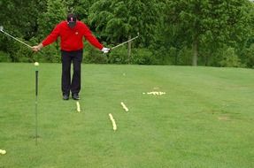 golfer on a field