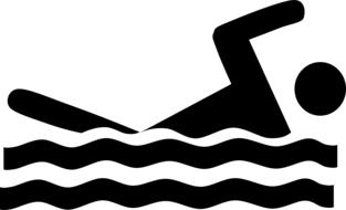 swimmer icon drawing