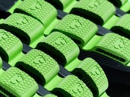 green rubber grip