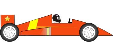 drawing of a racing car