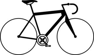 sport bicycle drawing