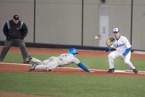 baseball game on the field