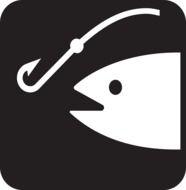 fishing hook and fish