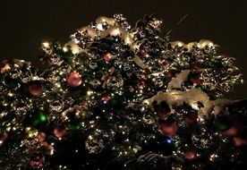 Christmas decoration in the dark