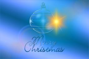 Greeting card on Christmas