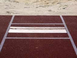 platform for the long jump