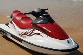 aqua bike on the beach