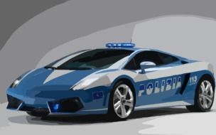 Lamborghini police car