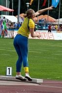 shot put athletics gala mannheim