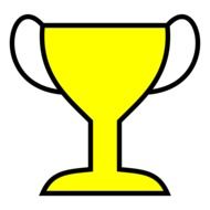 drawing trophy cup
