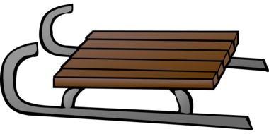 sledge toboggan drawing