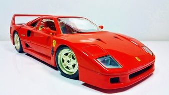 red sports car ferrari
