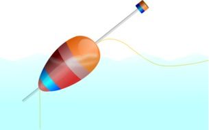 graphic image of a bright fishing float