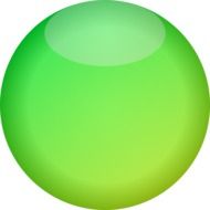 button ball green drawing