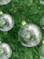 glass balls on christmas tree