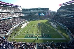 panorama of the filled stadium in philadelphia