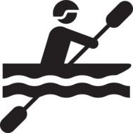 kayak sport, pictogram