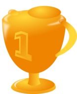 drawn cup with number 1