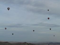 many hot air balloons