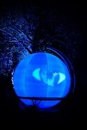 Blue watching ball