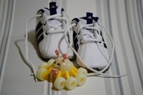 baby shoes and toy