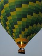 green checkered air balloon