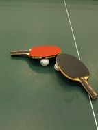 ping-pong on the table