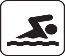 swimming, swimmer, sports icon