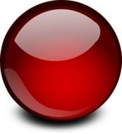picture of red glossy ball
