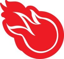 drawn fiery ball