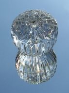 glass ball on white background