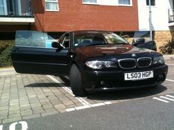 car parked with open doors