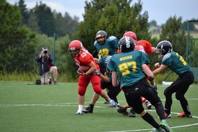 american football team placement