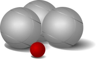 balls for boccia as a graphic image