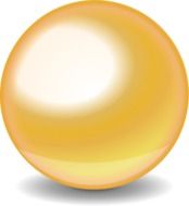 golden shiny ball