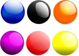 balls round gloss drawing