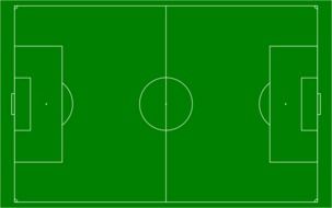 green football field