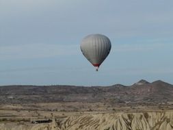 hot air balloon show in Cappadocia