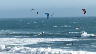 sea kiting in California